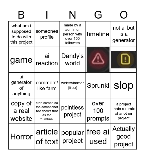 AI Development Bingo Card